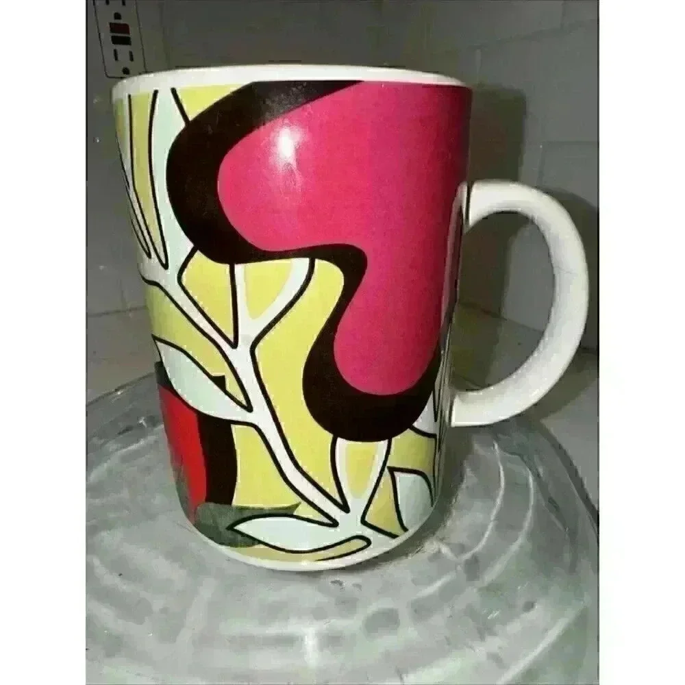 Starbucks 2004 Multi-Color Botanical Coffee Mug 16 Oz.